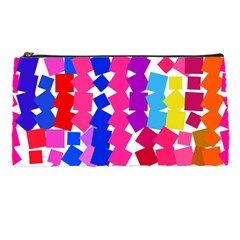 Colorful Squares Pencil Case by LalyLauraFLM