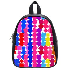 Colorful Squares School Bag (small) by LalyLauraFLM