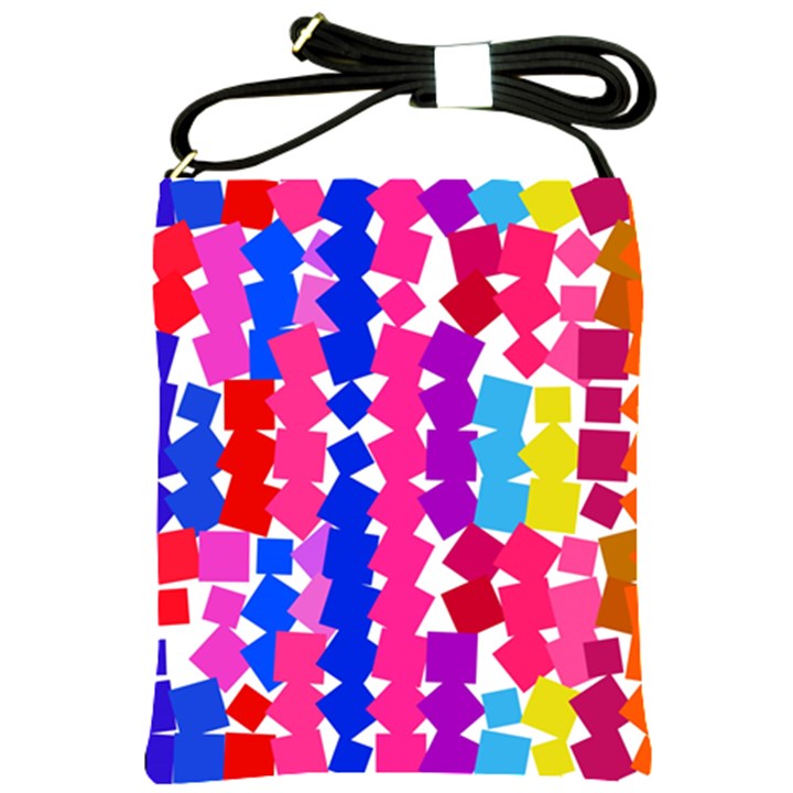 Colorful squares Shoulder Sling Bag