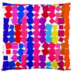 Colorful squares Large Cushion Case (Two Sides) Front