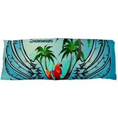 Summer Design With Cute Parrot And Palms Samsung Galaxy Tab 7  P1000 Hardshell Case 