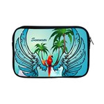 Summer Design With Cute Parrot And Palms Apple iPad Mini Zipper Cases Front