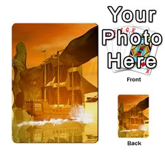 Awesome Sunset Over The Ocean With Ship Multi-purpose Cards (rectangle)  by FantasyWorld7