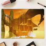 Awesome Sunset Over The Ocean With Ship Cosmetic Bag (XXL)  Back