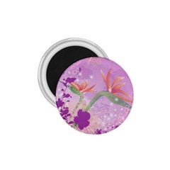 Wonderful Flowers On Soft Purple Background 1 75  Magnets by FantasyWorld7