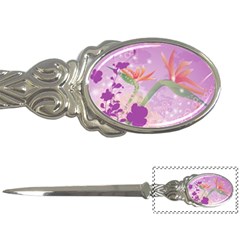 Wonderful Flowers On Soft Purple Background Letter Openers