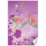 Wonderful Flowers On Soft Purple Background Canvas 24  x 36  23.35 x34.74  Canvas - 1