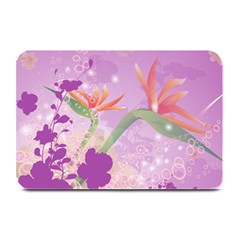 Wonderful Flowers On Soft Purple Background Plate Mats