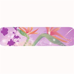 Wonderful Flowers On Soft Purple Background Large Bar Mats