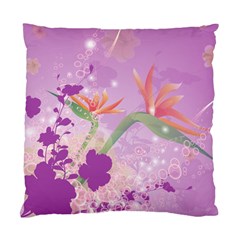 Wonderful Flowers On Soft Purple Background Standard Cushion Cases (Two Sides) 