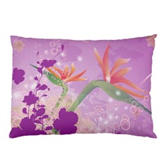 Wonderful Flowers On Soft Purple Background Pillow Cases