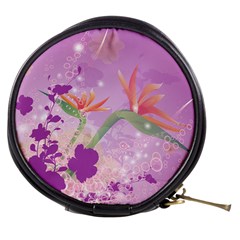 Wonderful Flowers On Soft Purple Background Mini Makeup Bags