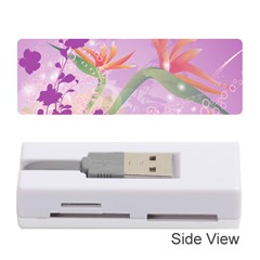 Wonderful Flowers On Soft Purple Background Memory Card Reader (stick) 