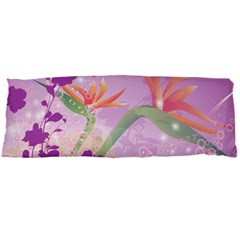 Wonderful Flowers On Soft Purple Background Body Pillow Cases Dakimakura (Two Sides) 