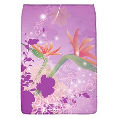 Wonderful Flowers On Soft Purple Background Flap Covers (l) 