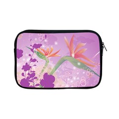 Wonderful Flowers On Soft Purple Background Apple iPad Mini Zipper Cases