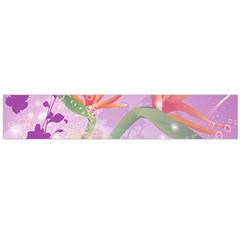 Wonderful Flowers On Soft Purple Background Flano Scarf (large)  by FantasyWorld7