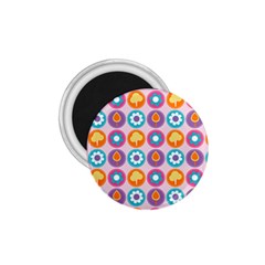 Chic Floral Pattern 1.75  Magnets