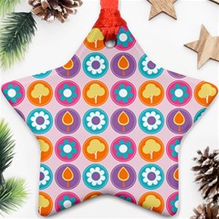 Chic Floral Pattern Ornament (Star) 