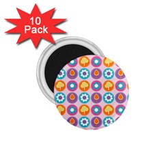 Chic Floral Pattern 1 75  Magnets (10 Pack)  by GardenOfOphir