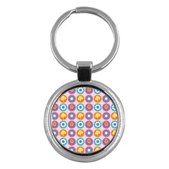 Chic Floral Pattern Key Chains (round)  by GardenOfOphir