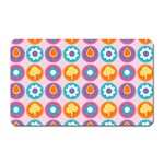 Chic Floral Pattern Magnet (Rectangular) Front