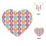 Chic Floral Pattern Playing Cards (Heart)  Front