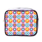 Chic Floral Pattern Mini Toiletries Bags Front