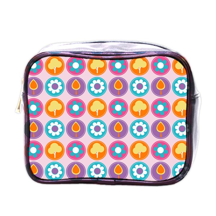 Chic Floral Pattern Mini Toiletries Bags