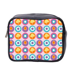 Chic Floral Pattern Mini Toiletries Bag 2-Side