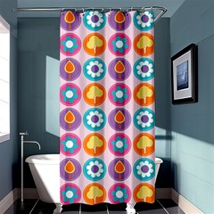 Chic Floral Pattern Shower Curtain 36  x 72  (Stall) 