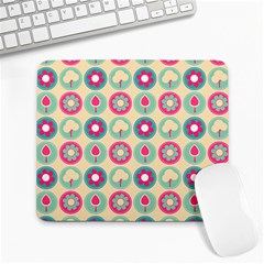 Chic Floral Pattern Large Mousepads by GardenOfOphir