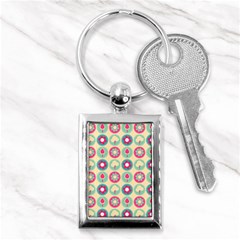 Chic Floral Pattern Key Chains (rectangle)  by GardenOfOphir