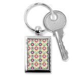 Chic Floral Pattern Key Chains (Rectangle)  Front