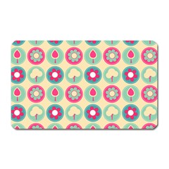 Chic Floral Pattern Magnet (rectangular) by GardenOfOphir