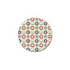 Chic Floral Pattern Golf Ball Marker by GardenOfOphir