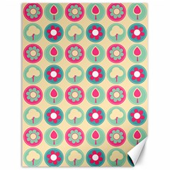 Chic Floral Pattern Canvas 12  X 16   by GardenOfOphir