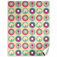 Chic Floral Pattern Canvas 36  X 48   by GardenOfOphir