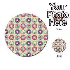 Chic Floral Pattern Multi-purpose Cards (round)  by GardenOfOphir