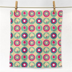 Chic Floral Pattern Face Towel by GardenOfOphir