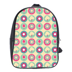 Chic Floral Pattern School Bags(large)  by GardenOfOphir