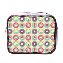 Chic Floral Pattern Mini Toiletries Bags by GardenOfOphir