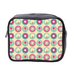 Chic Floral Pattern Mini Toiletries Bag 2-side by GardenOfOphir