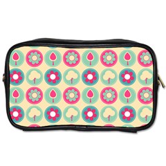 Chic Floral Pattern Toiletries Bags by GardenOfOphir