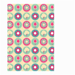 Chic Floral Pattern Small Garden Flag (two Sides) by GardenOfOphir