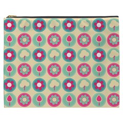 Chic Floral Pattern Cosmetic Bag (xxxl)  by GardenOfOphir