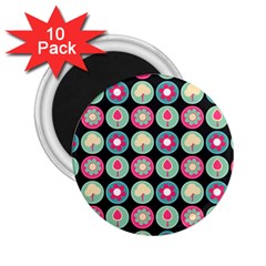 Chic Floral Pattern 2 25  Magnets (10 Pack)  by GardenOfOphir