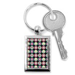 Chic Floral Pattern Key Chains (Rectangle)  Front