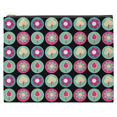 Chic Floral Pattern Cosmetic Bag (xxxl)  by GardenOfOphir