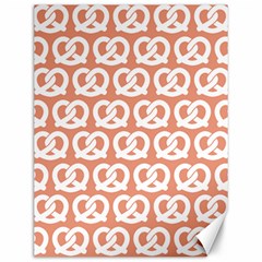 Salmon Pretzel Illustrations Pattern Canvas 12  X 16   by GardenOfOphir